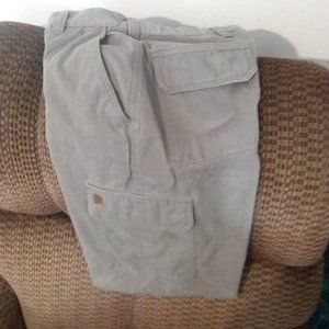 Mens 34x34 Soft Courderoy Ruff Hewn, cargo style, sage/olive green pant